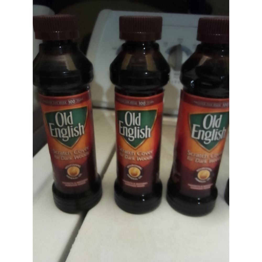 Lot Of 4 Old English Scratch Cover For Dark Wood Nourishing Mineral Oil Protects - Picture 5 of 6